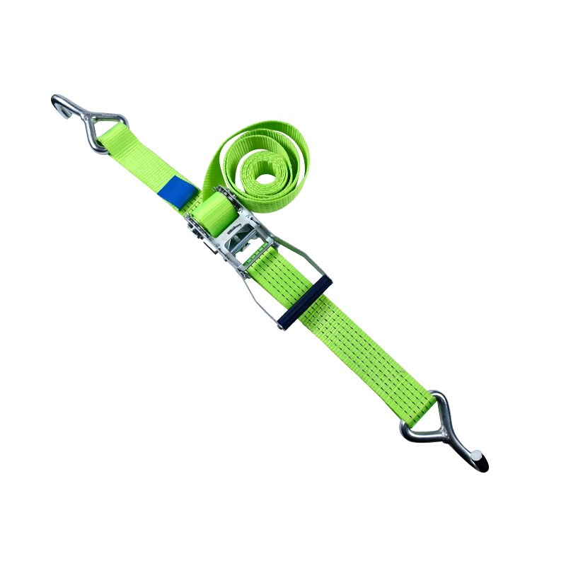 Strapaí Ratchet Glas Dualgas Trom 5T le Hooks Aonair-J